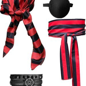 Halloween Costume Women Men 4 Pcs Head Scarf Bandana Belt Medieval Renaissance V